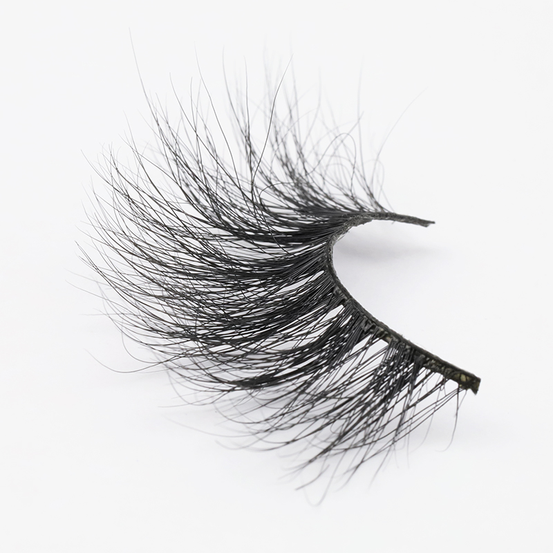 Free Sample Accepted Real Mink Fur 3D 25mm Strip Lashes with Wholesale Price Eyelashes with Private Label YY127